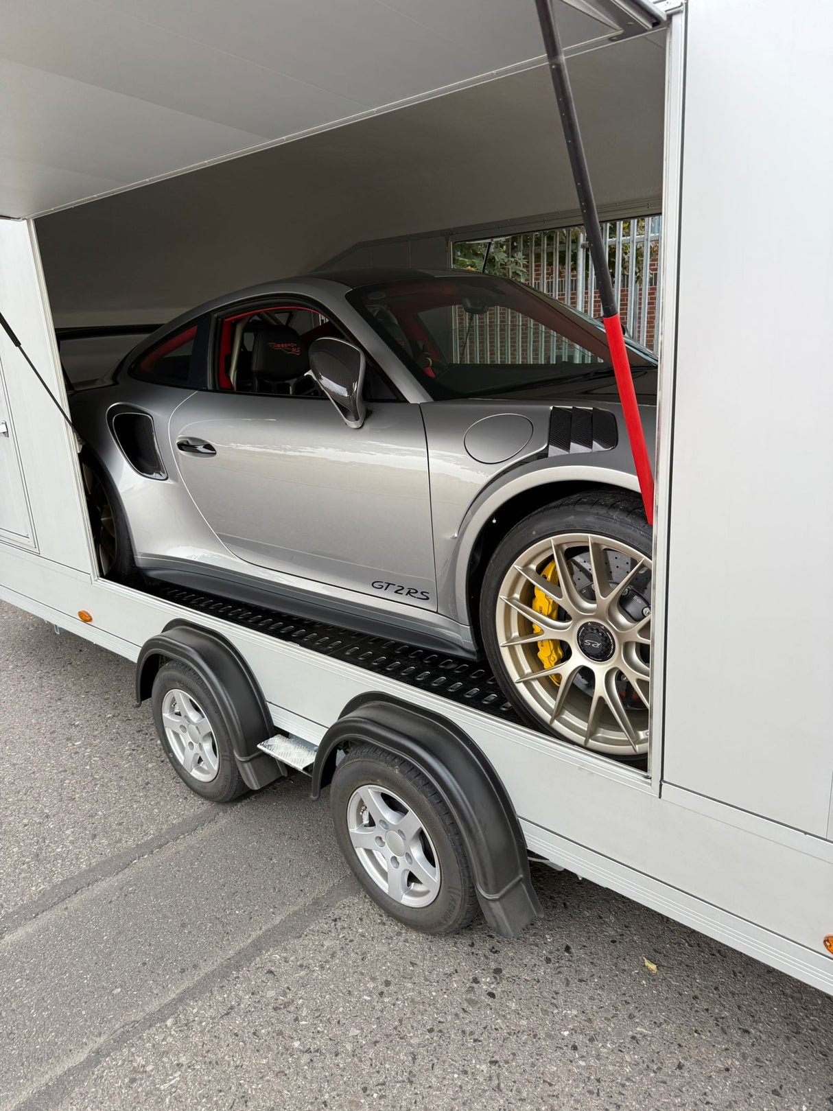 Debon Roadster C2000 Box Van Enclosed Car Transporter Trailer Grey