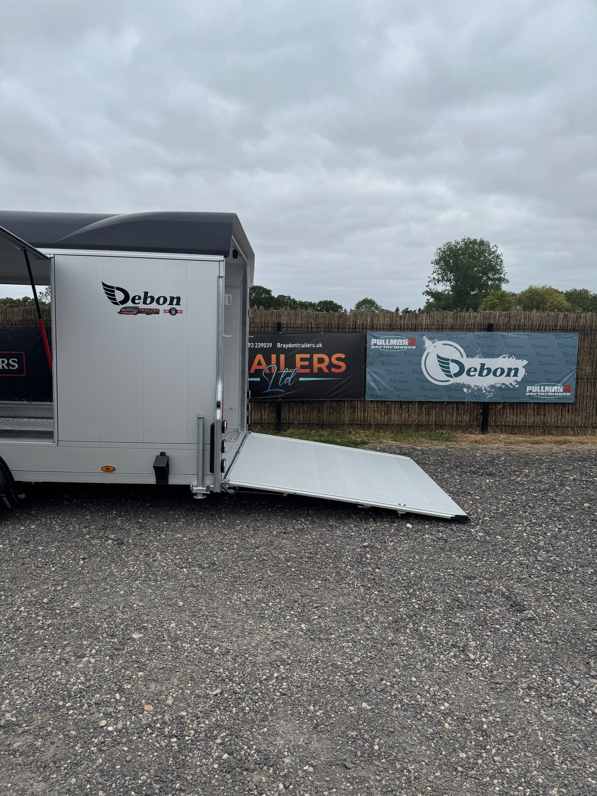 Debon Roadster C2000 Box Van Enclosed Car Transporter Trailer Grey