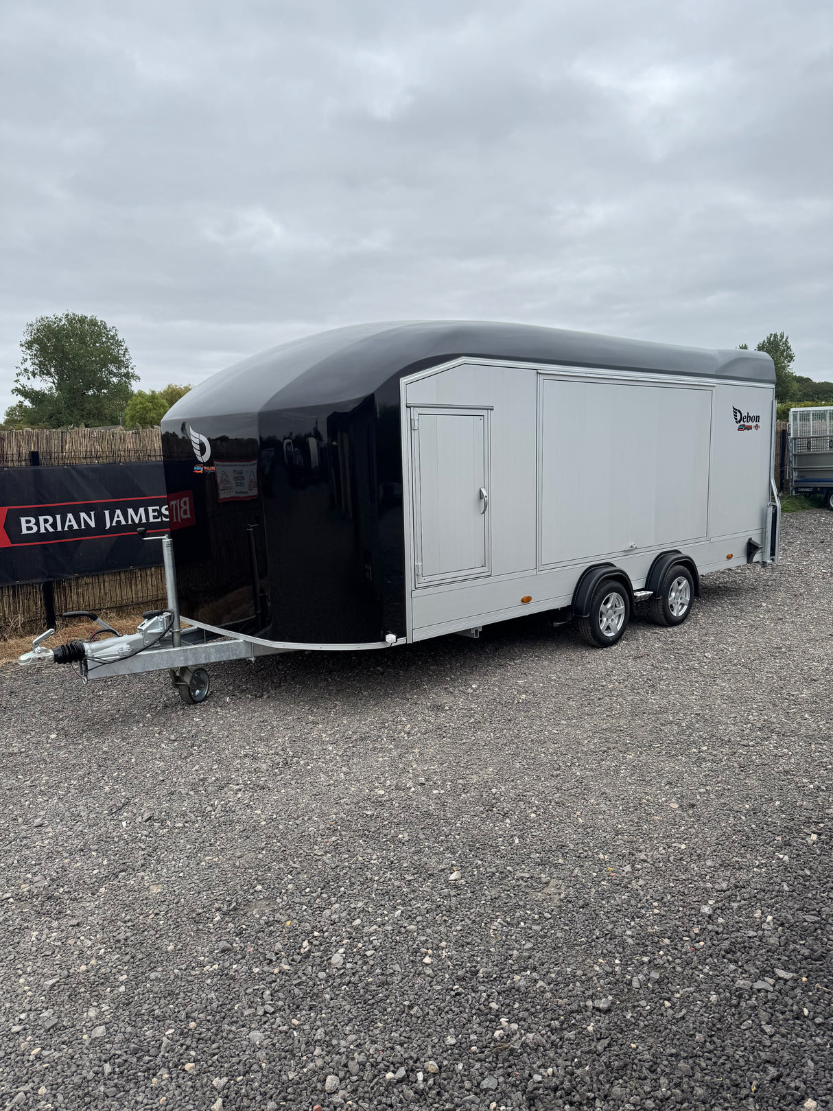 Debon Roadster C2000 Box Van Enclosed Car Transporter Trailer Grey