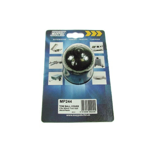 MP244 Black Plastic Towball Cover Display Packed — 244