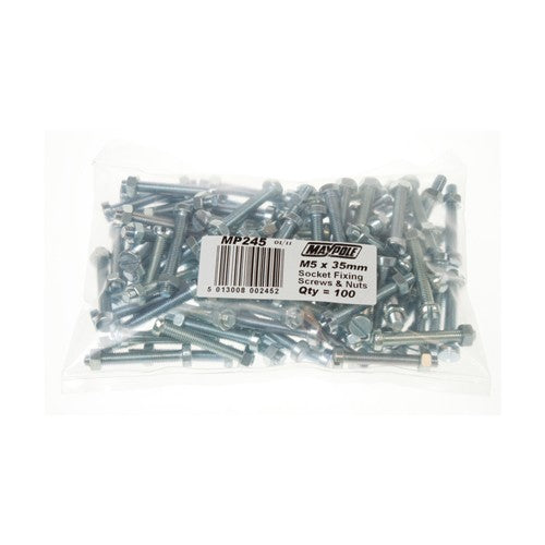MP245 Bag Of 100 M5x35mm Socket Fixings — 245