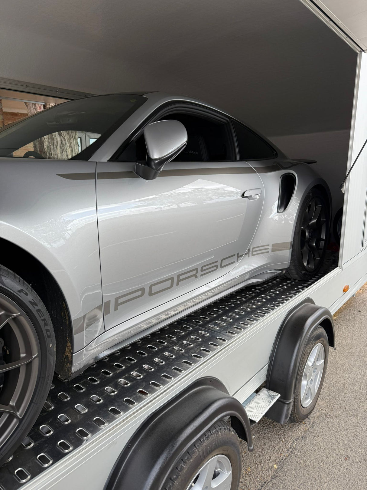 Debon Roadster C2000 Box Van Enclosed Car Transporter Trailer Grey