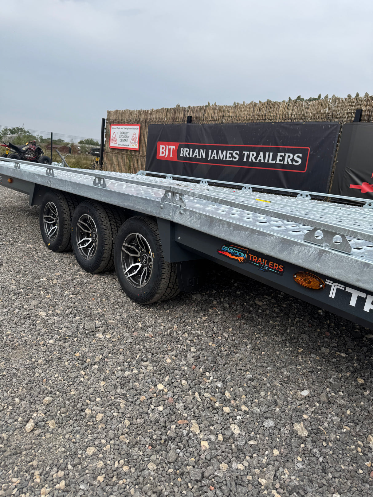 Brian James T6 T Transporter Car Trailer, 5.0m x 2.24m, 3.5t, 10in wheels, 3 Axle - 231-5022-35-3-10