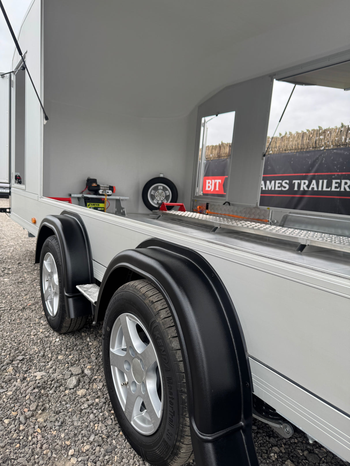 Debon Roadster C2000 Box Van Enclosed Car Transporter Trailer Grey