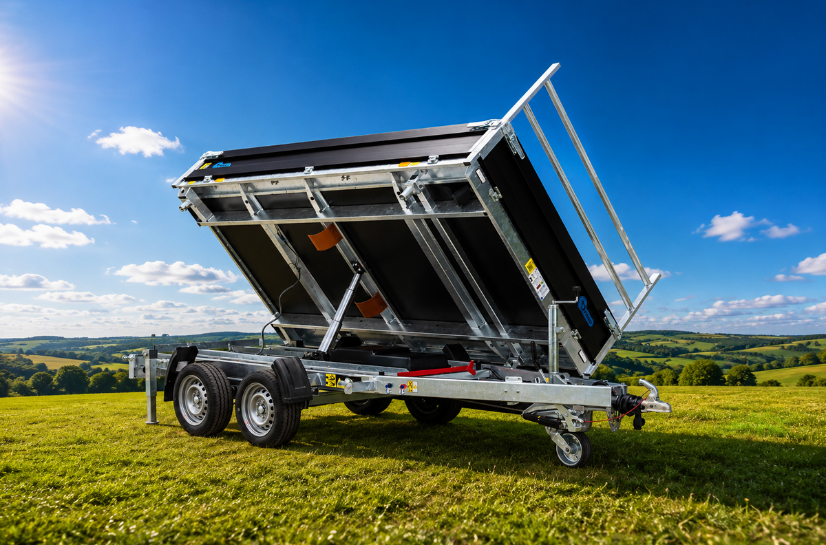 Debon PW3.3 Electric Tip Tipper Trailer 3500kg MGW 4.675m x 1.92m