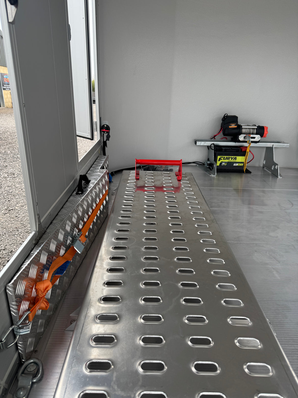 Debon Roadster C2000 Box Van Enclosed Car Transporter Trailer Grey