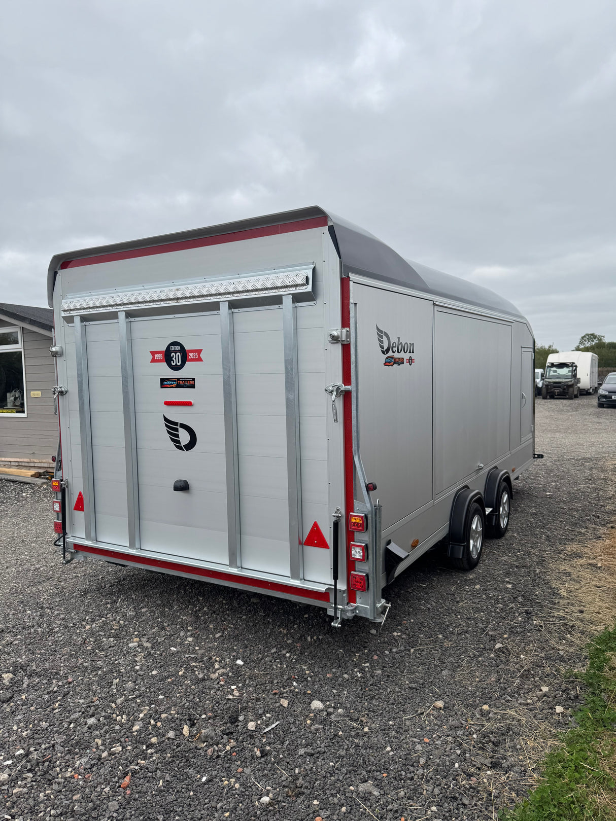 Debon Roadster C2000 Box Van Enclosed Car Transporter Trailer Grey