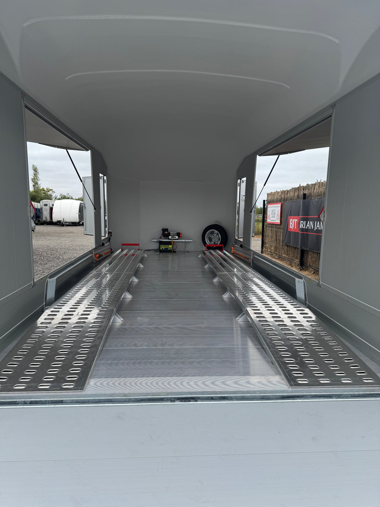Debon Roadster C2000 Box Van Enclosed Car Transporter Trailer Grey