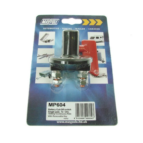 MP604 Single Pole Battery Cut Off Switch Display Packed — 604
