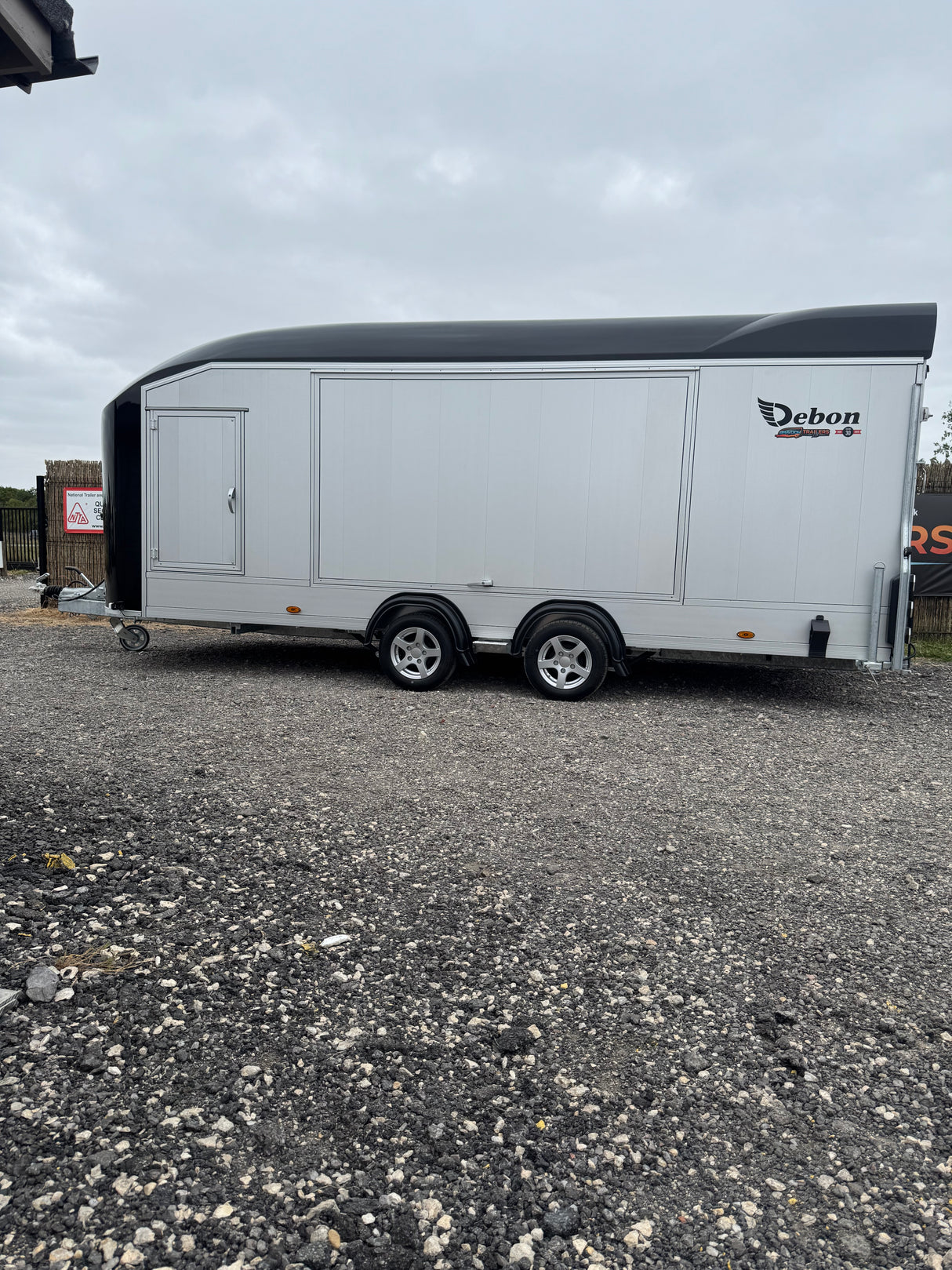 Debon Roadster C2000 Box Van Enclosed Car Transporter Trailer Grey