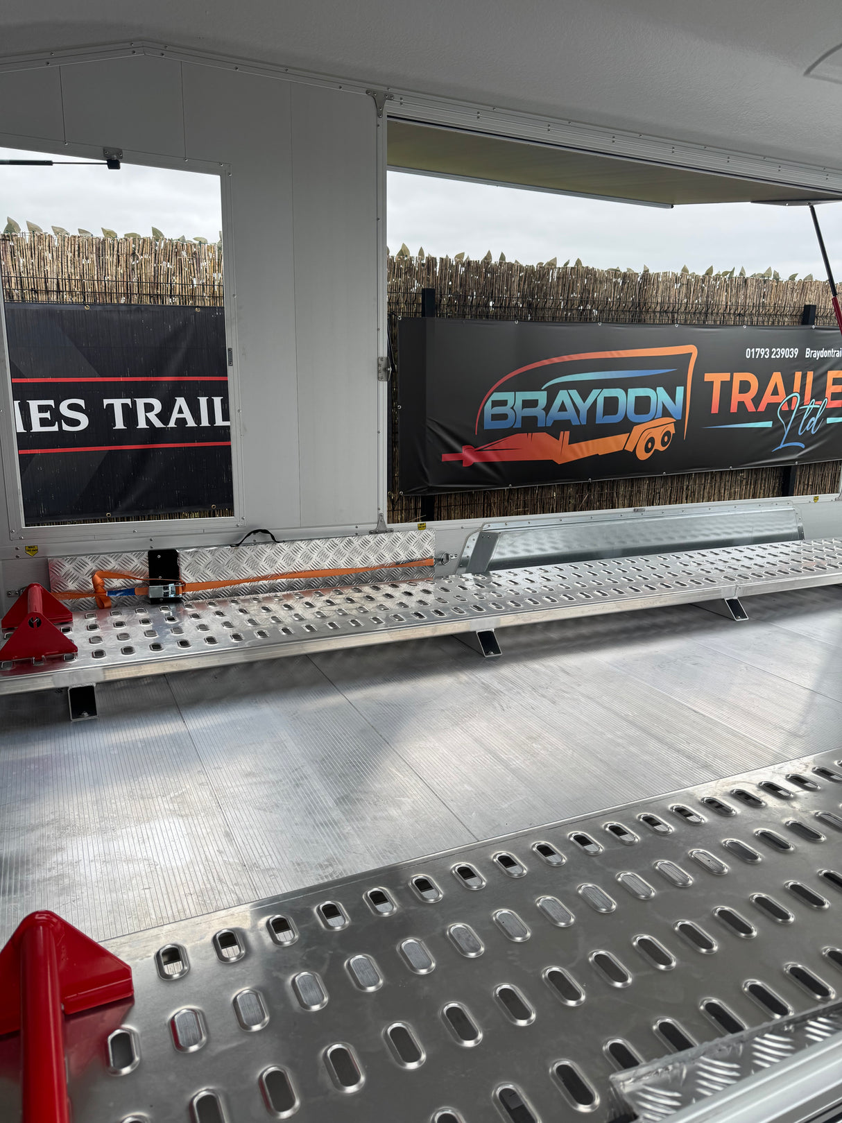 Debon Roadster C2000 Box Van Enclosed Car Transporter Trailer Grey