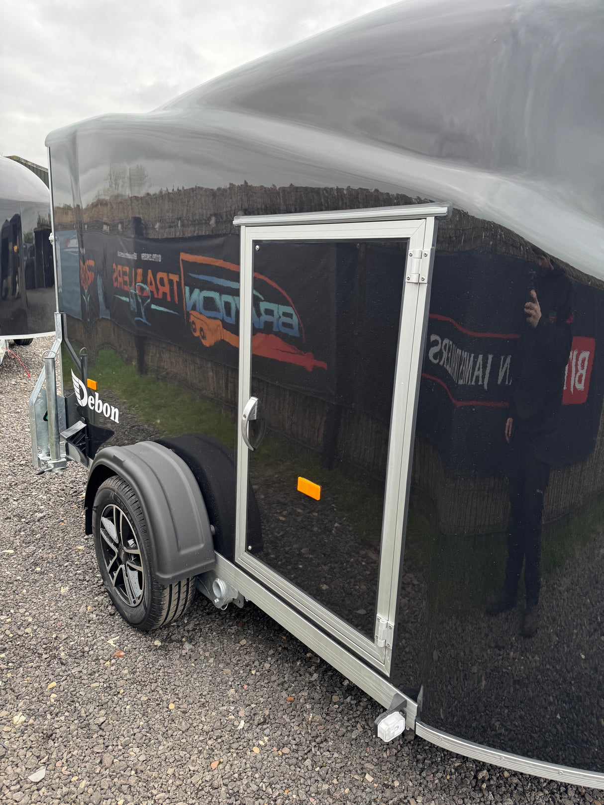 Debon Cargo 1300 Box Van Bike Trailer Polyester & Side Door