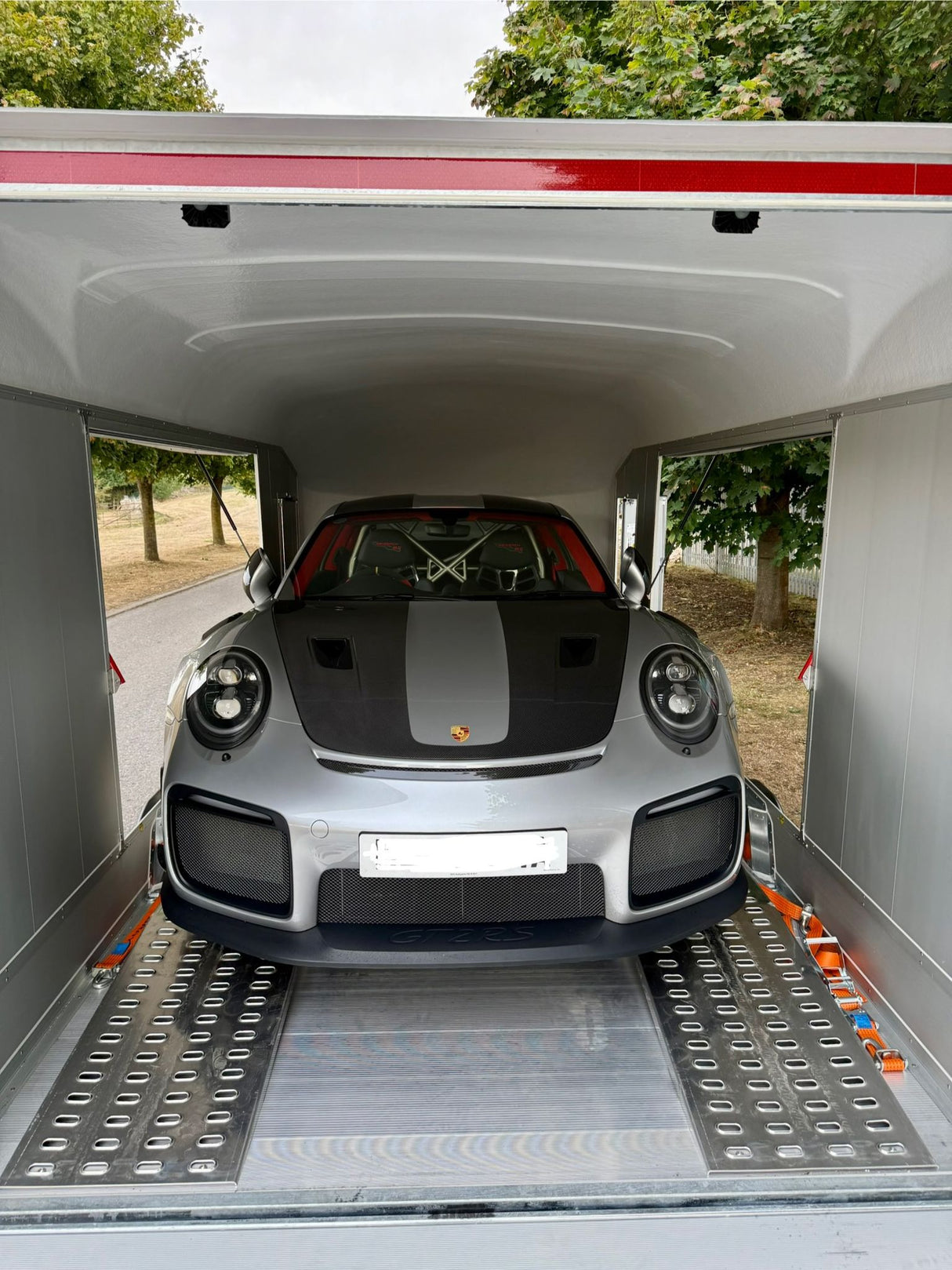 Debon Roadster C2000 Box Van Enclosed Car Transporter Trailer Grey