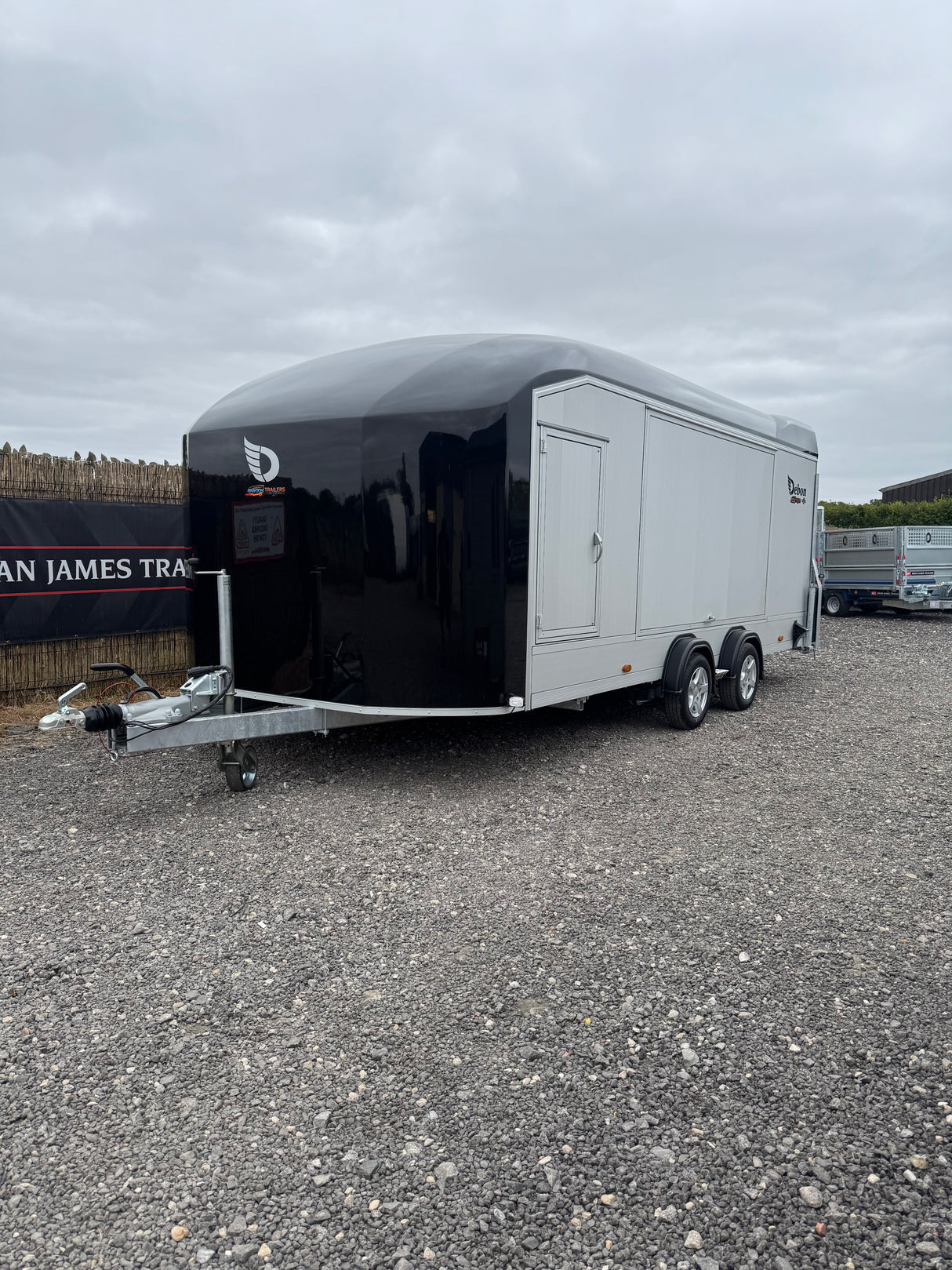 Debon Roadster C2000 Box Van Enclosed Car Transporter Trailer Grey