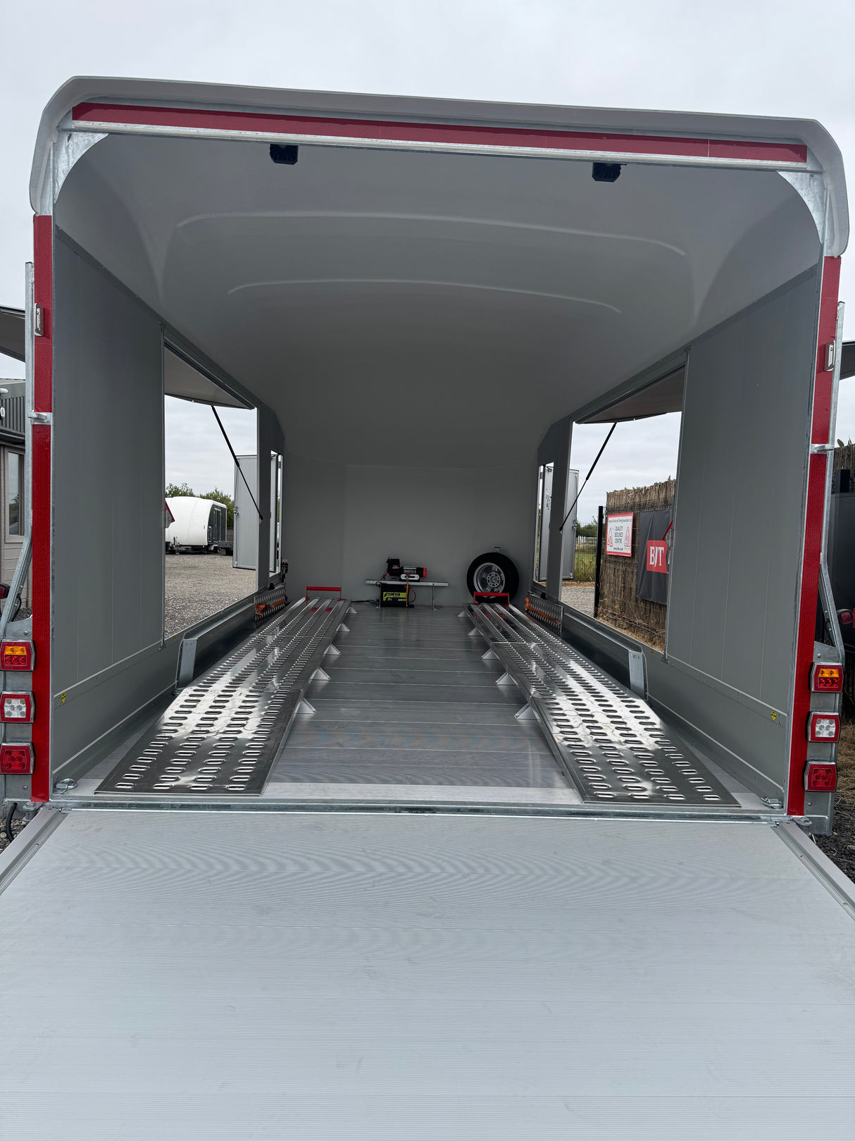 Debon Roadster C2000 Box Van Enclosed Car Transporter Trailer Grey