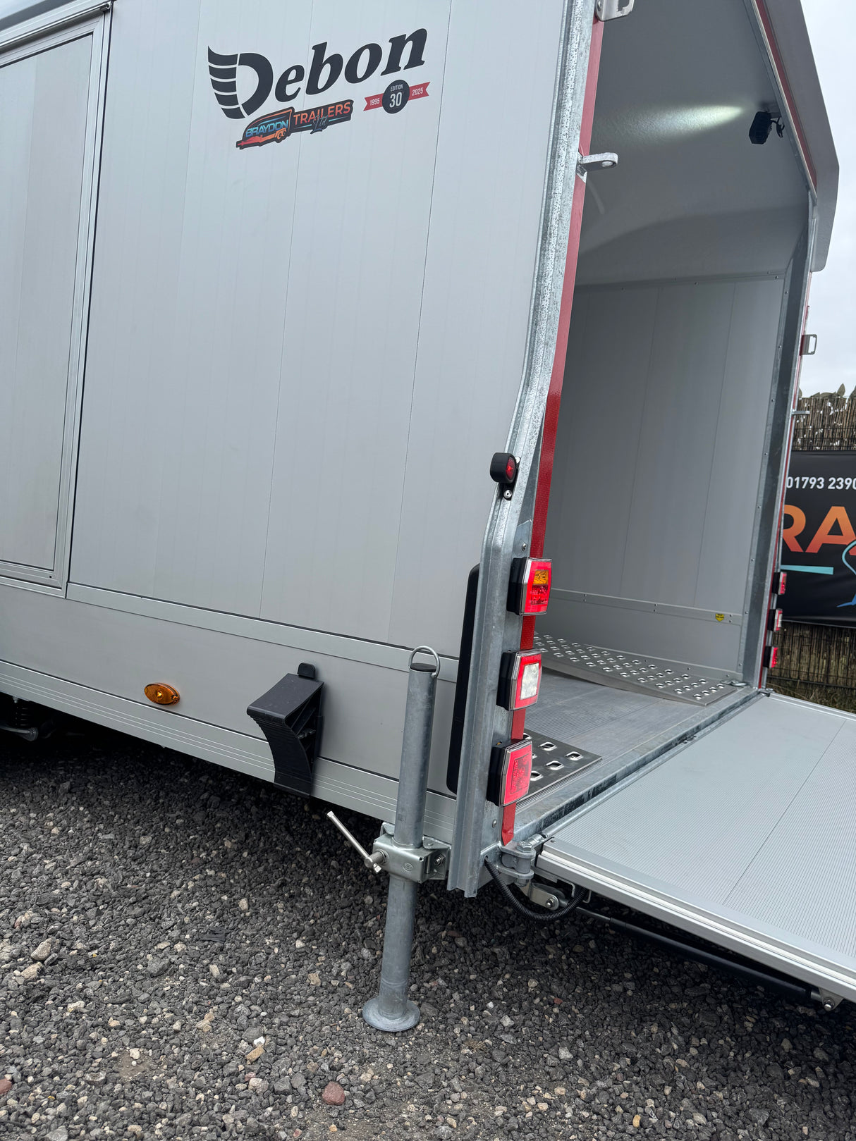 Debon Roadster C2000 Box Van Enclosed Car Transporter Trailer Grey