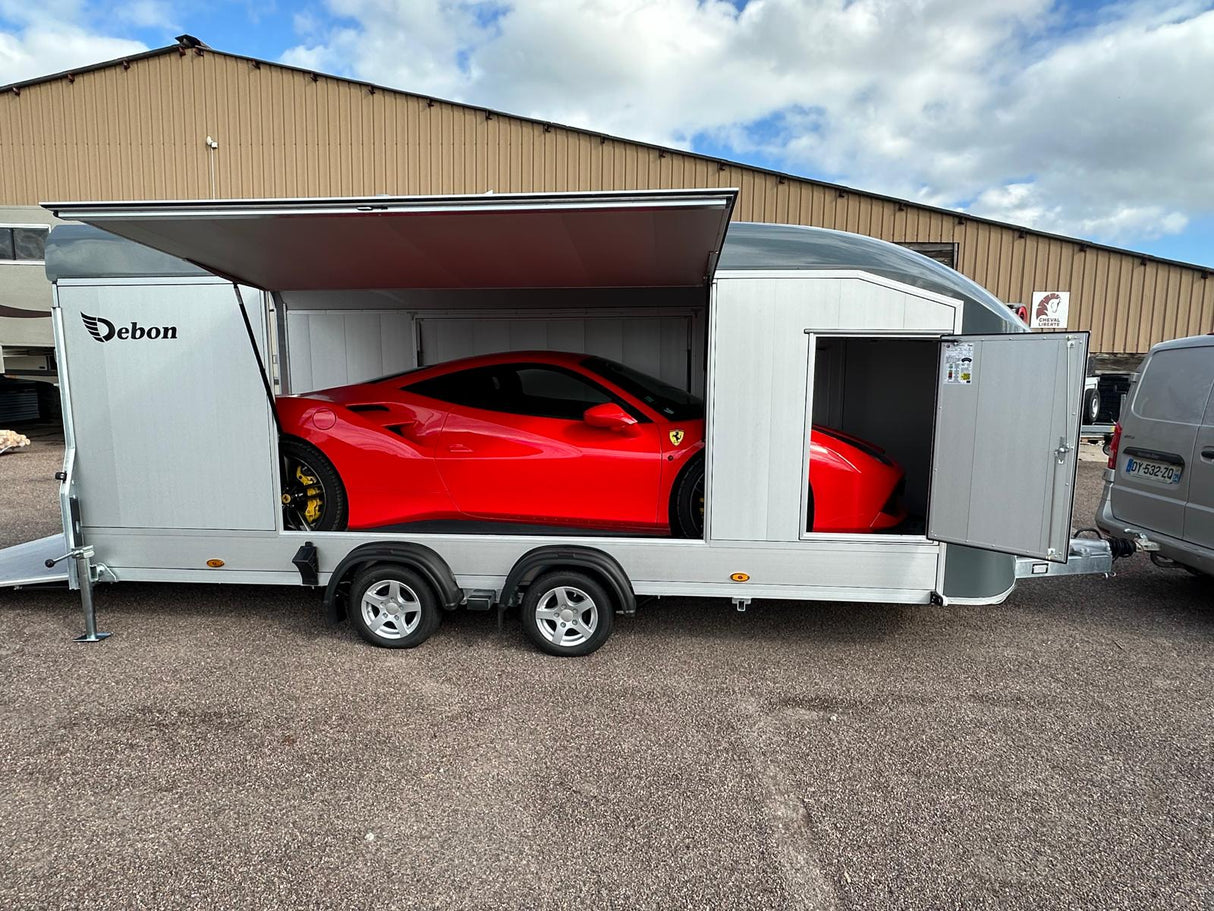 Debon Roadster C2000 Box Van Enclosed Car Transporter Trailer Grey