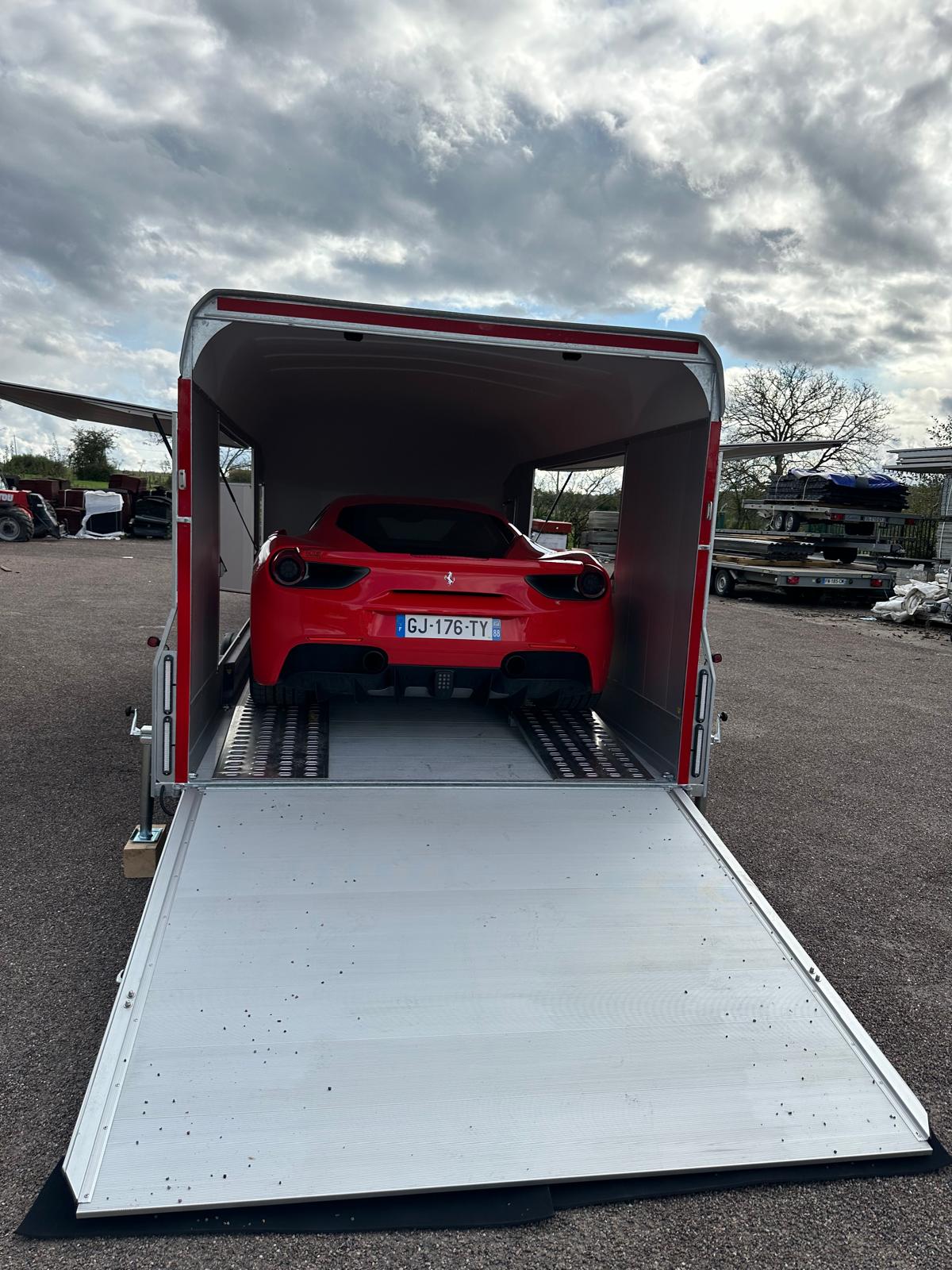 Debon Roadster C2000 Box Van Enclosed Car Transporter Trailer Grey