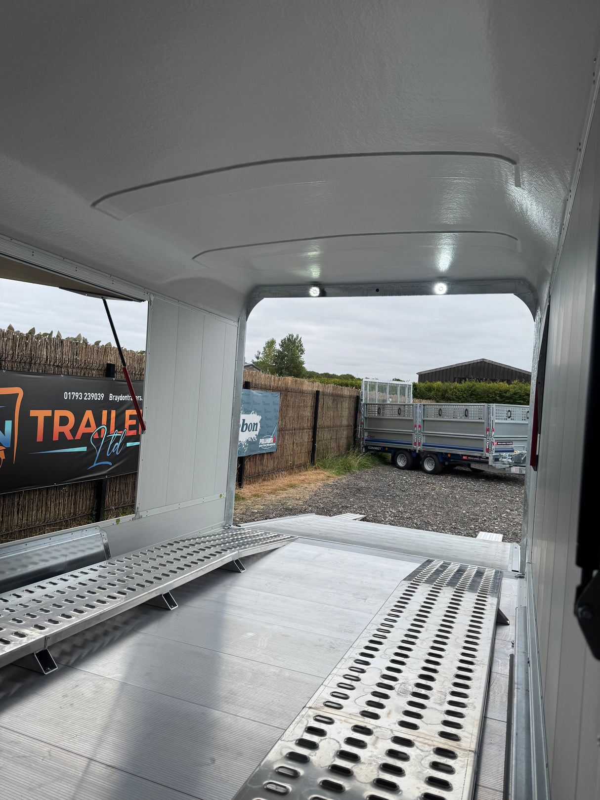 Debon Roadster C2000 Box Van Enclosed Car Transporter Trailer Grey