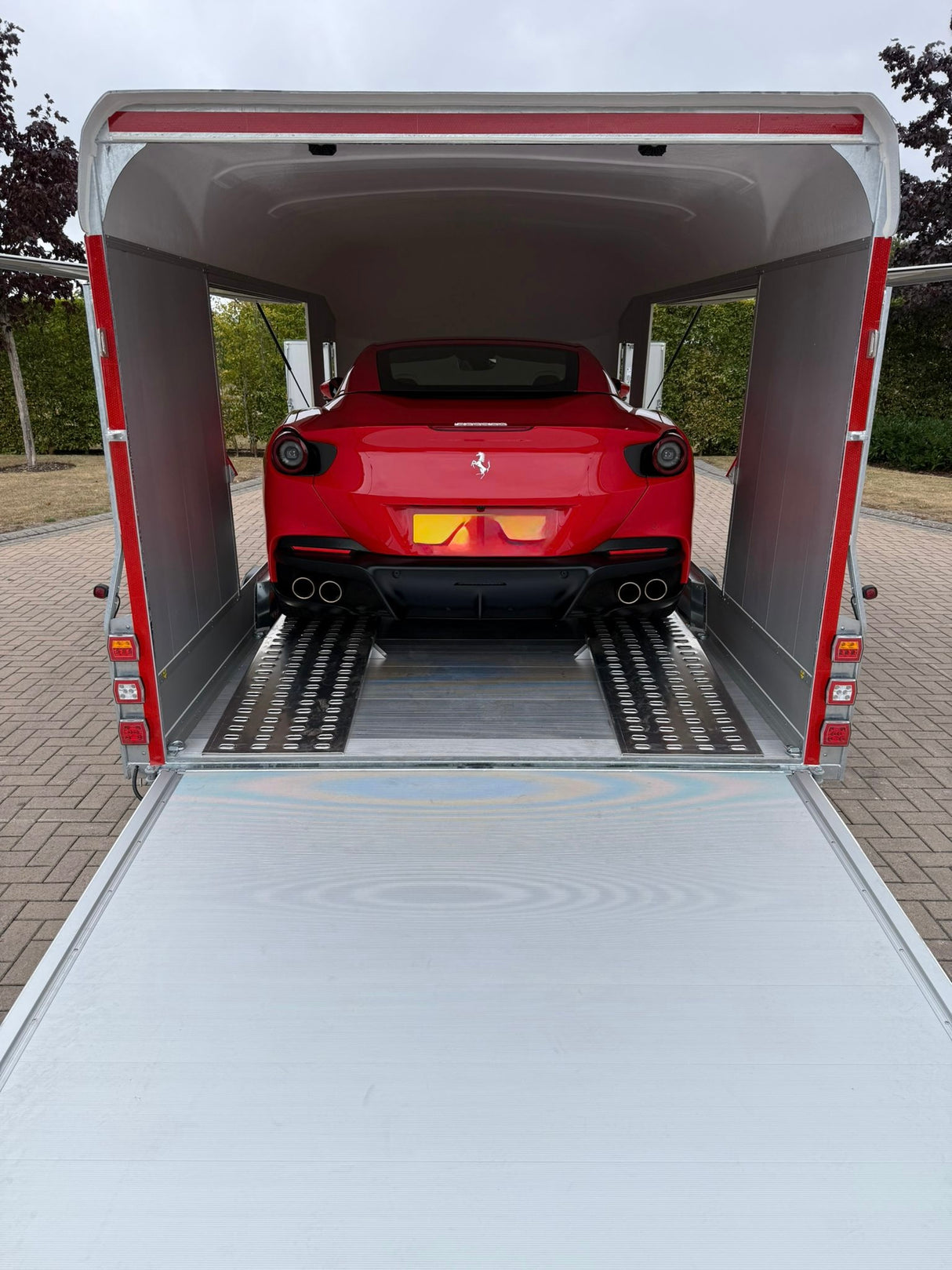 Debon Roadster C2000 Box Van Enclosed Car Transporter Trailer Grey