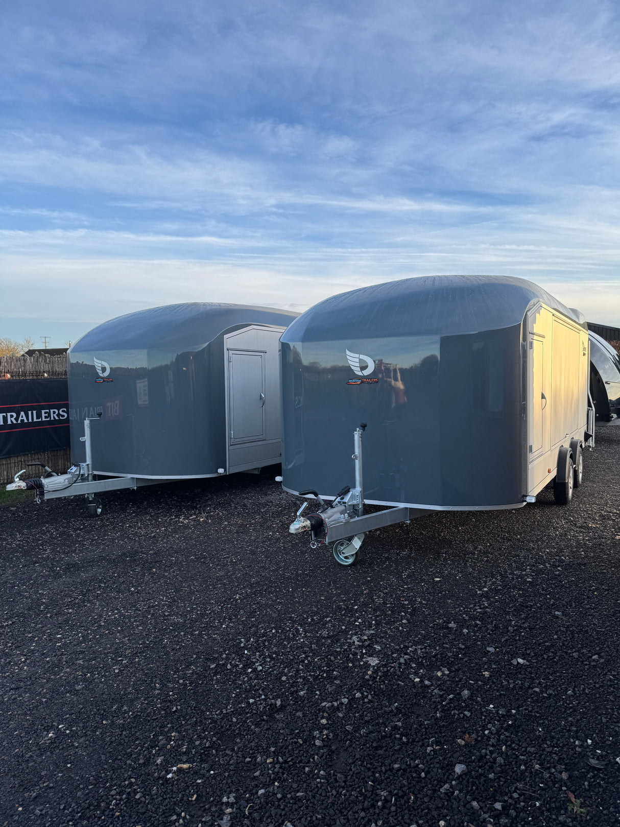 Debon Roadster C2000 Box Van Enclosed Car Transporter Trailer Grey