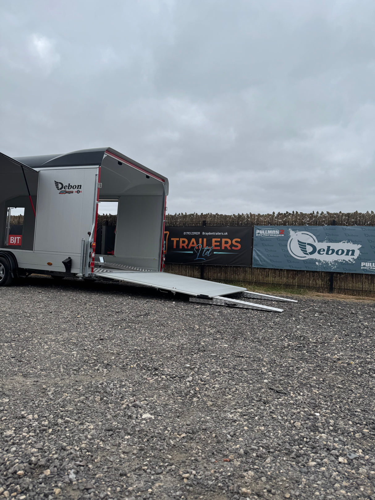 Debon Roadster C2000 Box Van Enclosed Car Transporter Trailer Grey