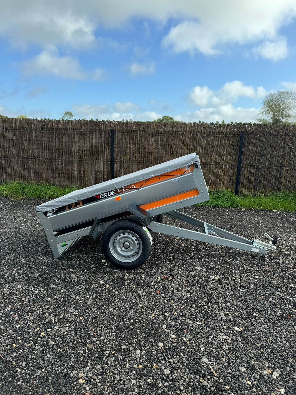Erde 193 Car Tipper Trailer MP69193 With Soft Top Cover