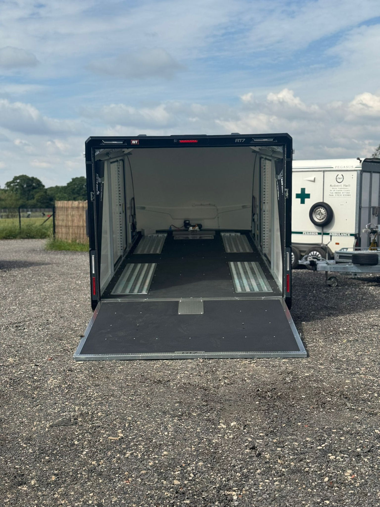 Brian James Race Transporter 7 Enclosed Trailer RT7 – 6.0m x 2.3m | 3.5T | Triple Axle | 10” Wheels 397-6023-35-3-10-B