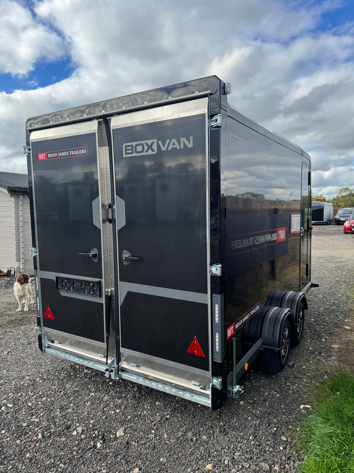 Brian James Box Van Trailer 600-3518-27-2-12-B 3.5m x 1.8m 2700 Kg Split Ramp Door