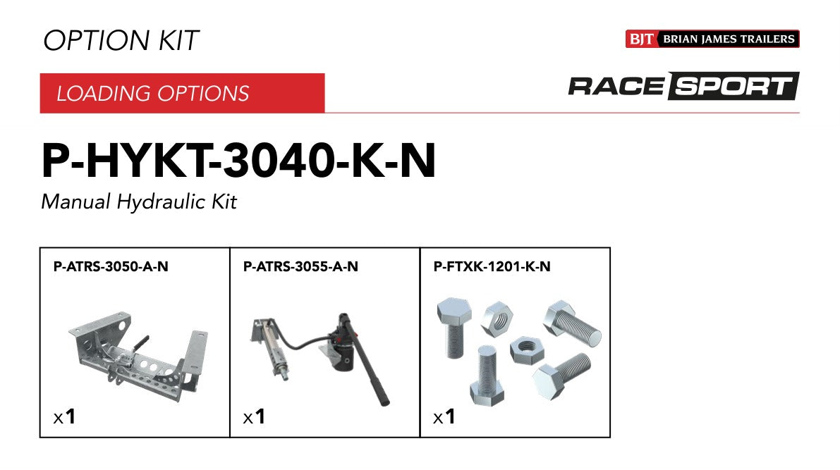Brian James P-HYKT-3040-K-N kit contents and manufacturer part numbers