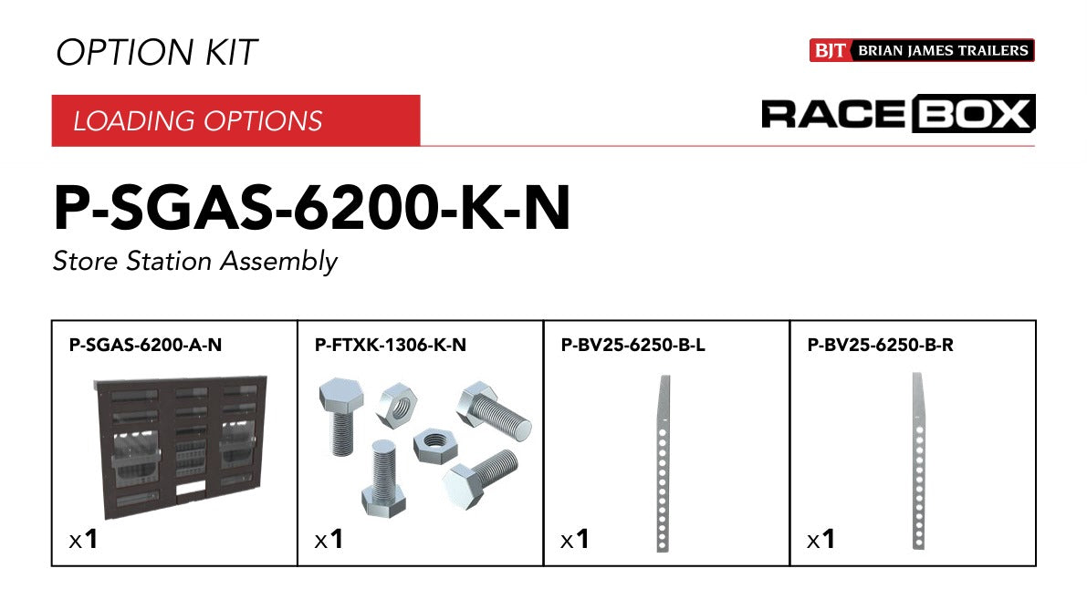 Brian James P-SGAS-6200-K-N kit contents and manufacturer part numbers