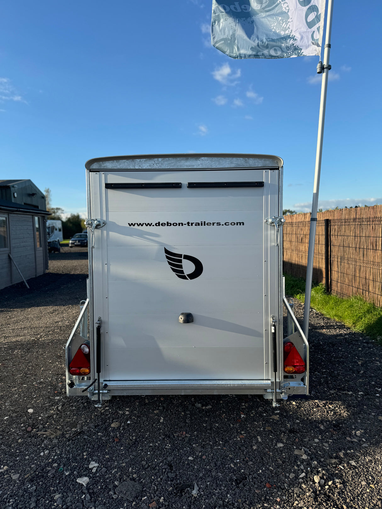 Debon Roadster C255 Single Axle Box Van Bike Trailer Aluminium Sides & Side Door