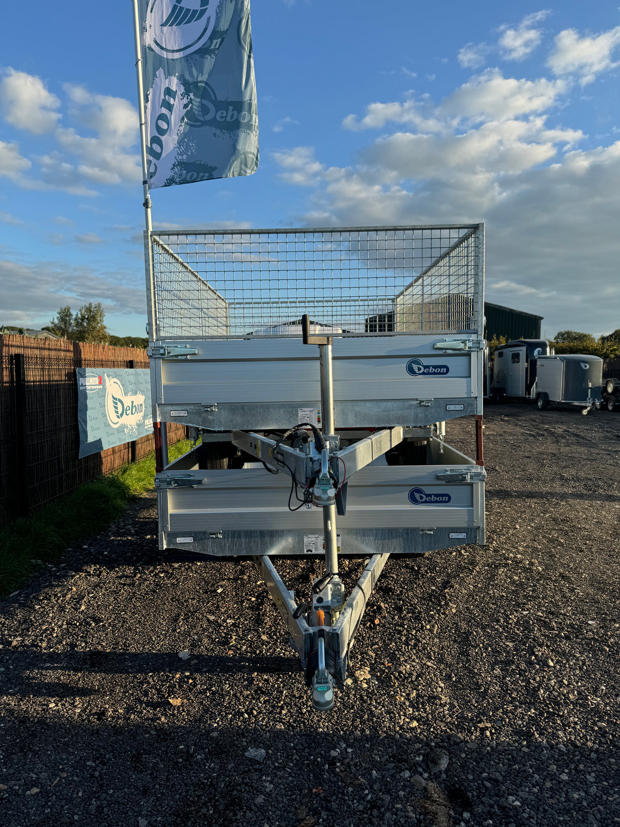 Debon Tipper Trailer PW2.4 Twin Axle 3 Way Electric Tip 2600kg 3.0m x 1.8m 10'x 6'