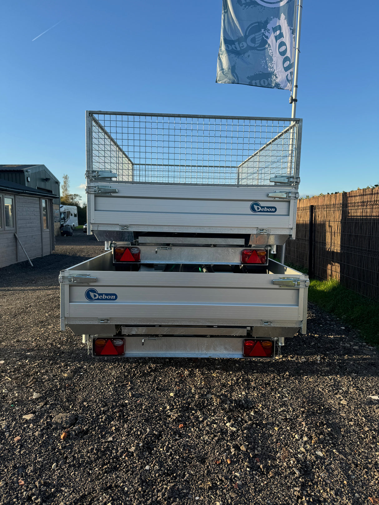 Debon Tipper Trailer PW2.4 Twin Axle 3 Way Electric Tip 2600kg 3.0m x 1.8m 10'x 6'