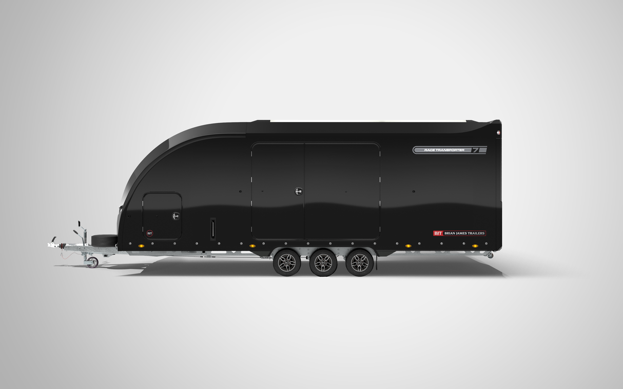 Brian James Race Transporter 7 Enclosed Trailer RT7 – 6.0m x 2.3m | 3.5T | Triple Axle | 10” Wheels 397-6023-35-3-10-B