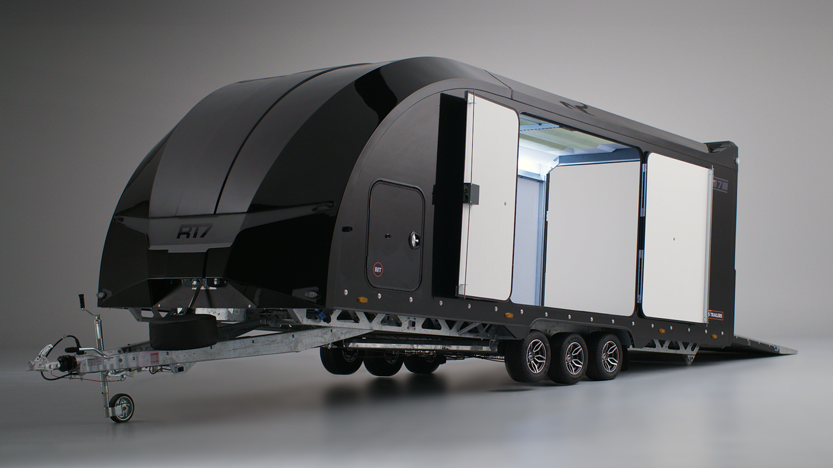 Brian James Race Transporter 7 Enclosed Trailer RT7 – 6.0m x 2.3m | 3.5T | Triple Axle | 10” Wheels 397-6023-35-3-10-B