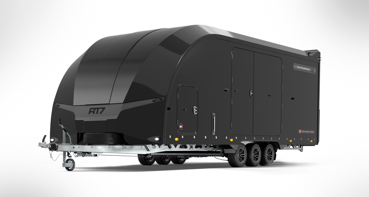 Brian James Race Transporter 7 Enclosed Trailer RT7 – 6.0m x 2.3m | 3.5T | Triple Axle | 10” Wheels 397-6023-35-3-10-B