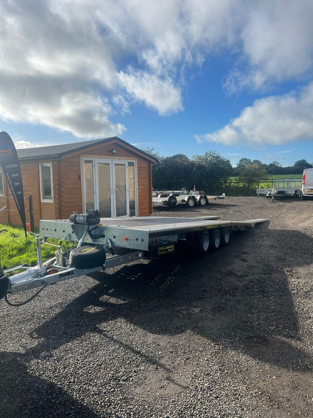 Woodford Auto Cruiser AC1835003 18’x7’3″ 5500 x 2220mm 3500kg Tilt Bed Car Transporter Trailer With Electric Winch