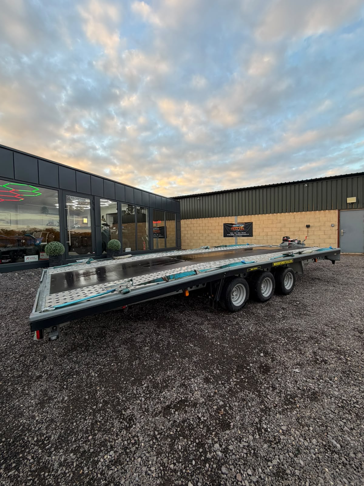 2024 Woodford AC1835003 Auto Cruiser 18' x 7'3" (5500mm x 2220mm) Tri Axle Tilt Winch
