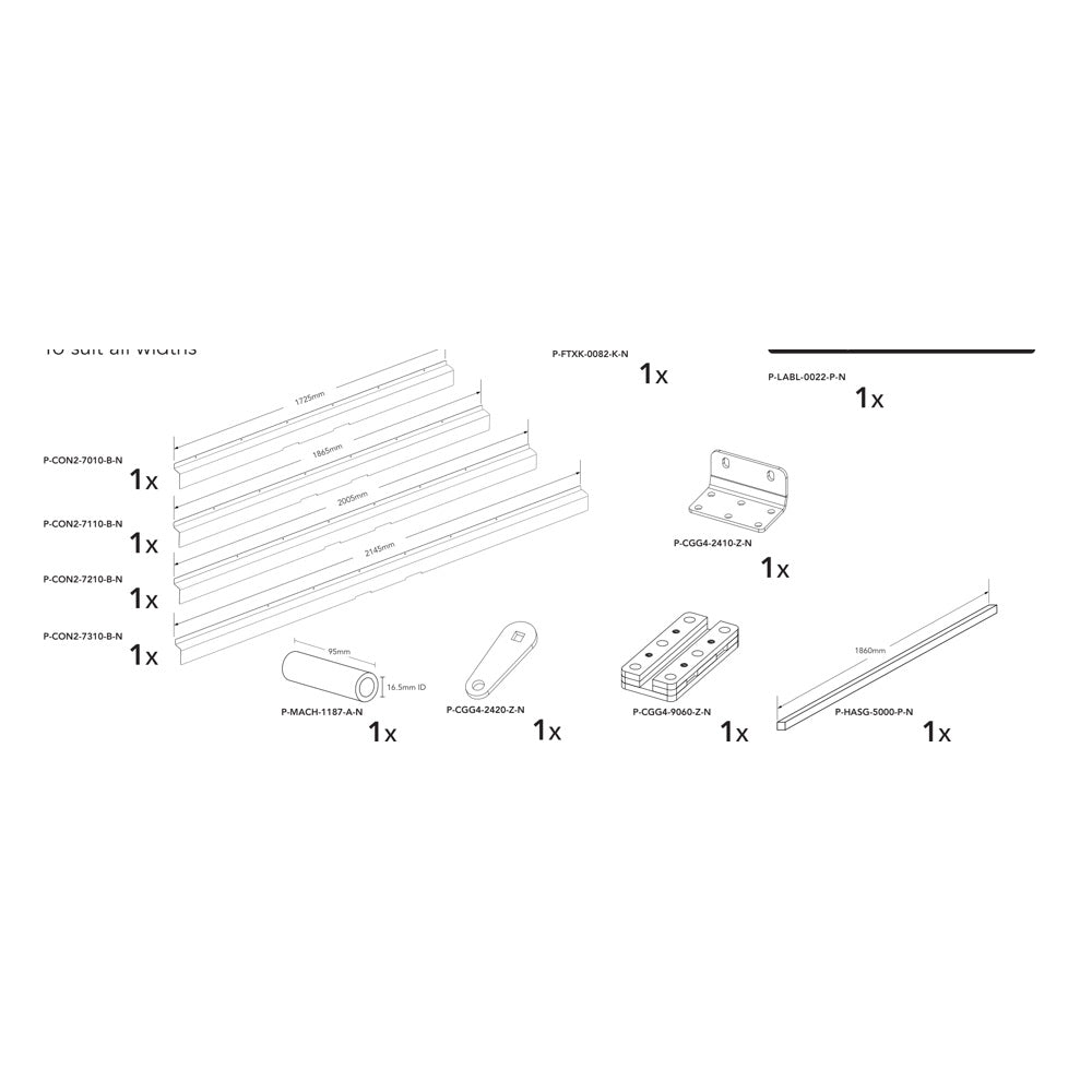 Brian James P-TPAN-9222-K-N manufacturer technical illustration; size and specification vary with the selected option