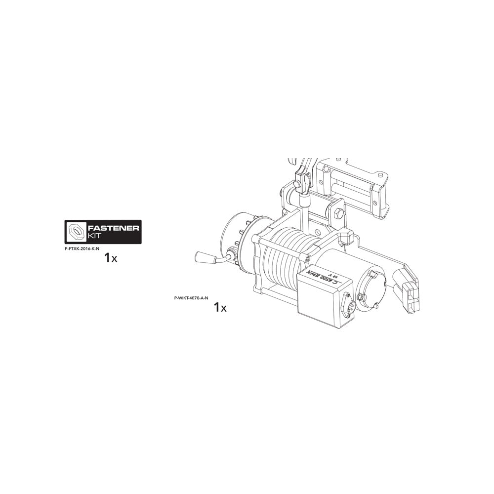 Brian James P-WIKT-4070-K-N manufacturer technical illustration; size and specification vary with the selected option