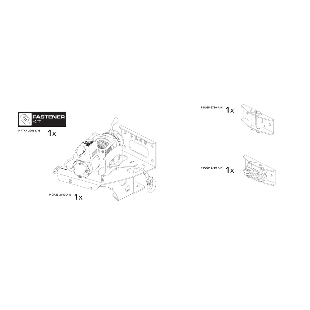 Brian James P-WIKT-7105-K-N manufacturer technical illustration; size and specification vary with the selected option