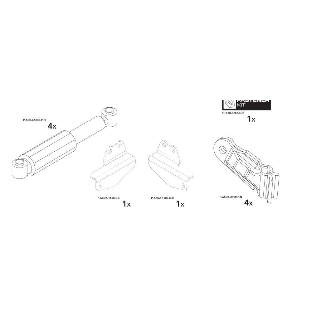 Brian James P-AXDA-0050-K-N manufacturer technical illustration; size and specification vary with the selected option
