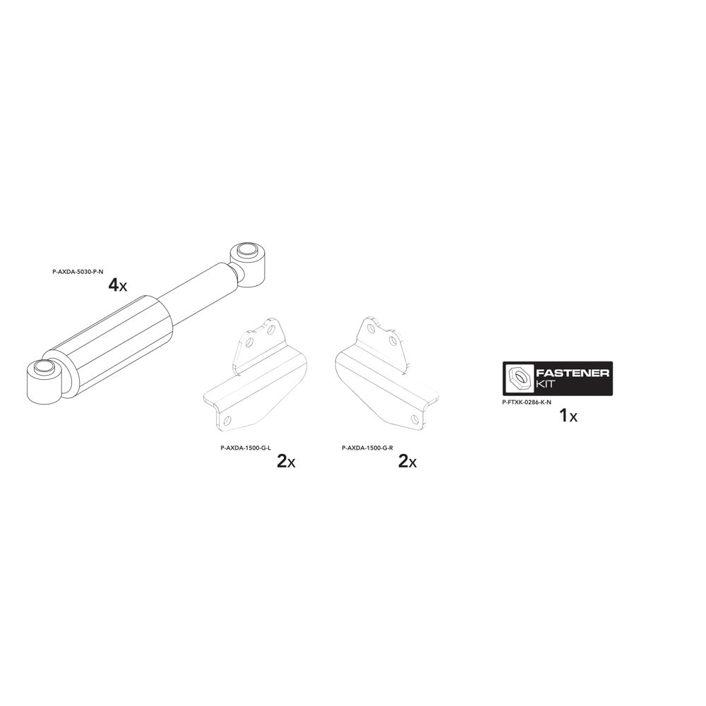 Brian James P-AXDA-0054-K-N manufacturer technical illustration; size and specification vary with the selected option