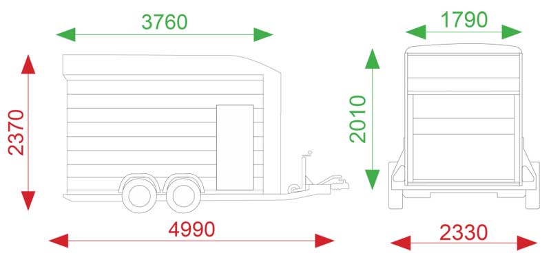 Debon Roadster C700 Box Van Trailer