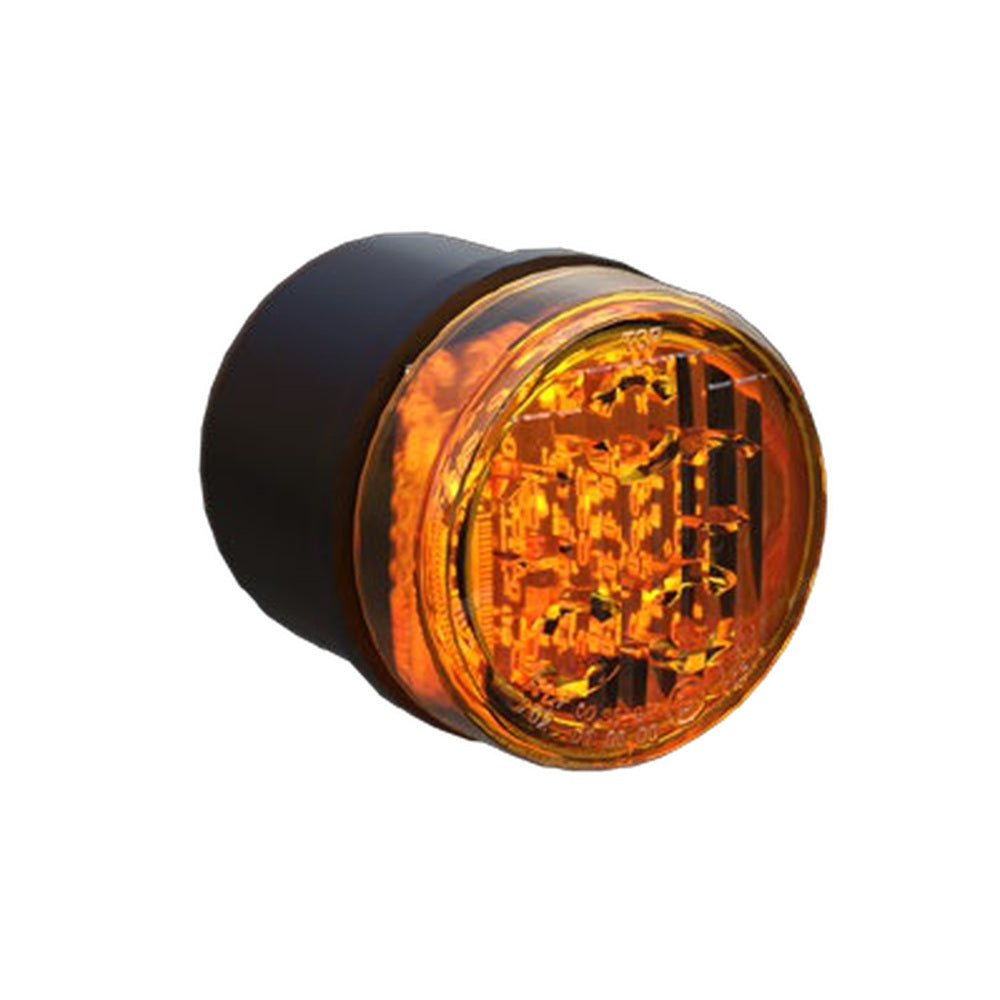 Genuine Brian James Lamp- Aspoeck - Roundpoint2, LED 12-24v, 1.5m cable, Spades+Grommet, Direction Indicator, RH – manufacturer catalogue image; handed versions vary