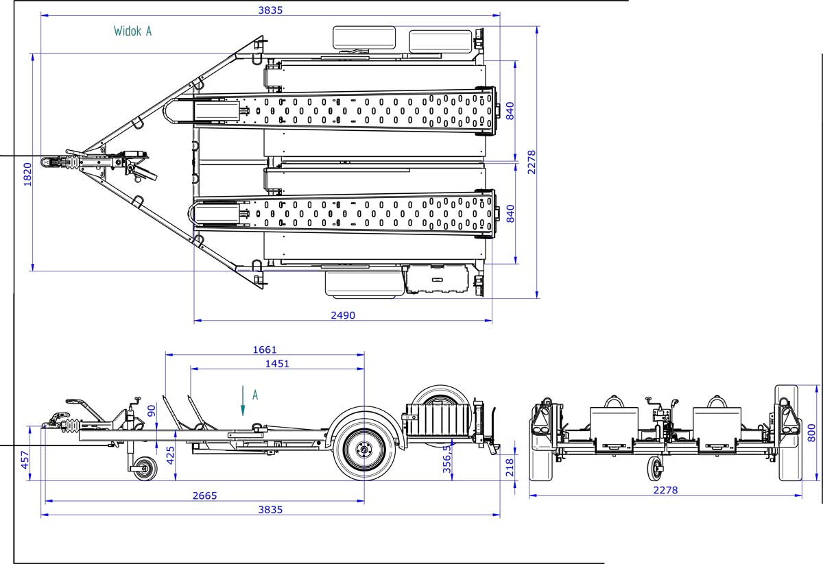 Debon Moto 2 Motorcycle Trailer