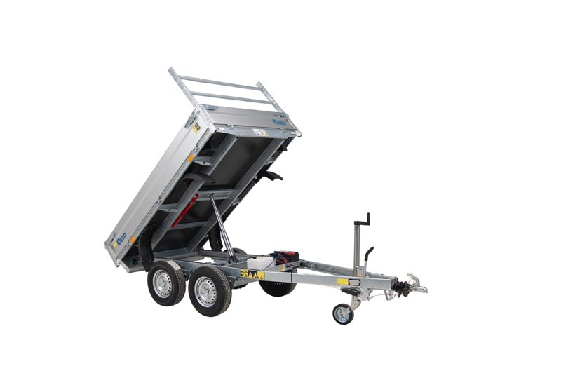 Debon PW0.2 Twin Axle Tipper Trailer 3.83m x 1.67m 2000kg MGW 1485kg Payload