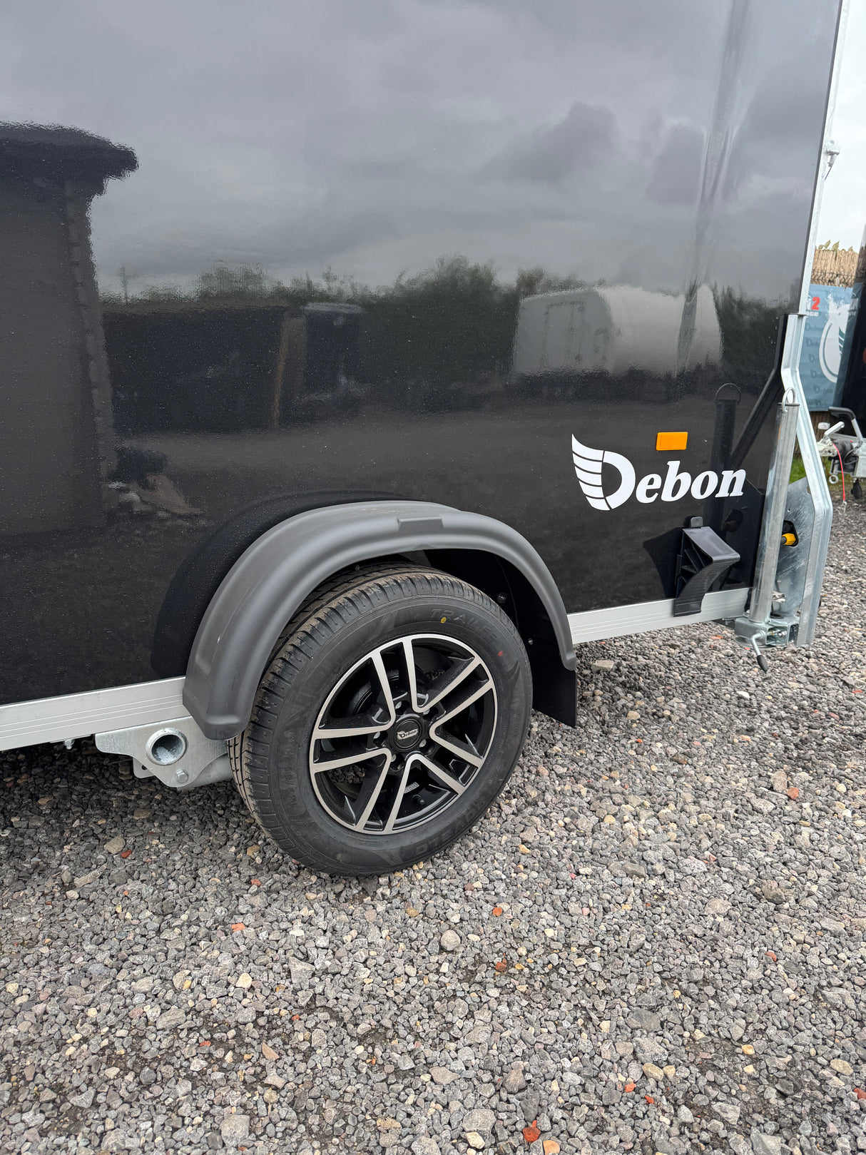 Debon Cargo 1300 Box Van Bike Trailer Polyester & Side Door
