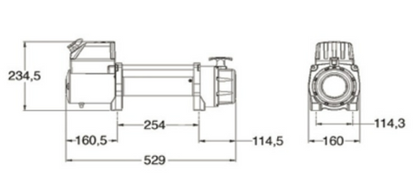11500 lbs 12v Electric Winch Steel Wire